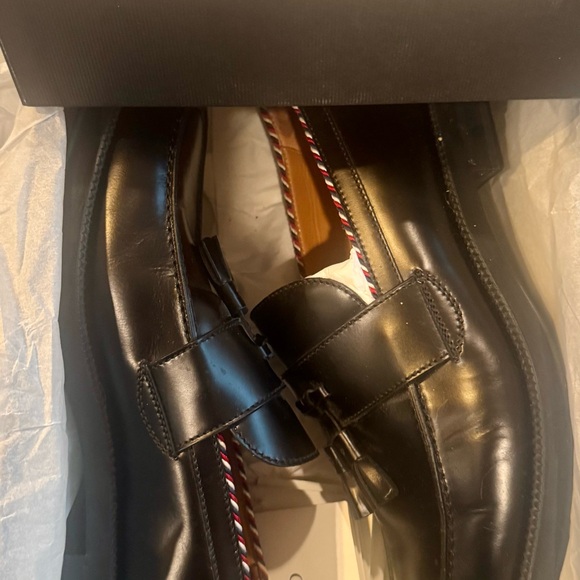 NiB Gucci Loafers with tassels and B/R/B detail in Black - Picture 12 of 13
